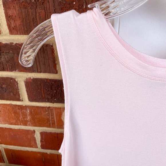 Athleta Light Pink Sleeveless Cloudlight Asymmetrical Side-tie Tank Top Size S - Picture 8 of 12
